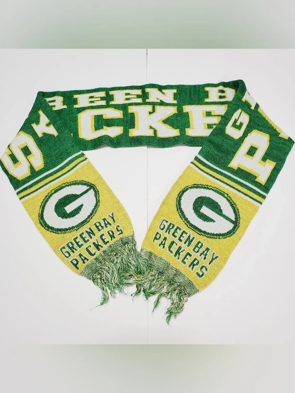 Green Bay Packers Unisex Adult Scarf Green & Gold 51x6